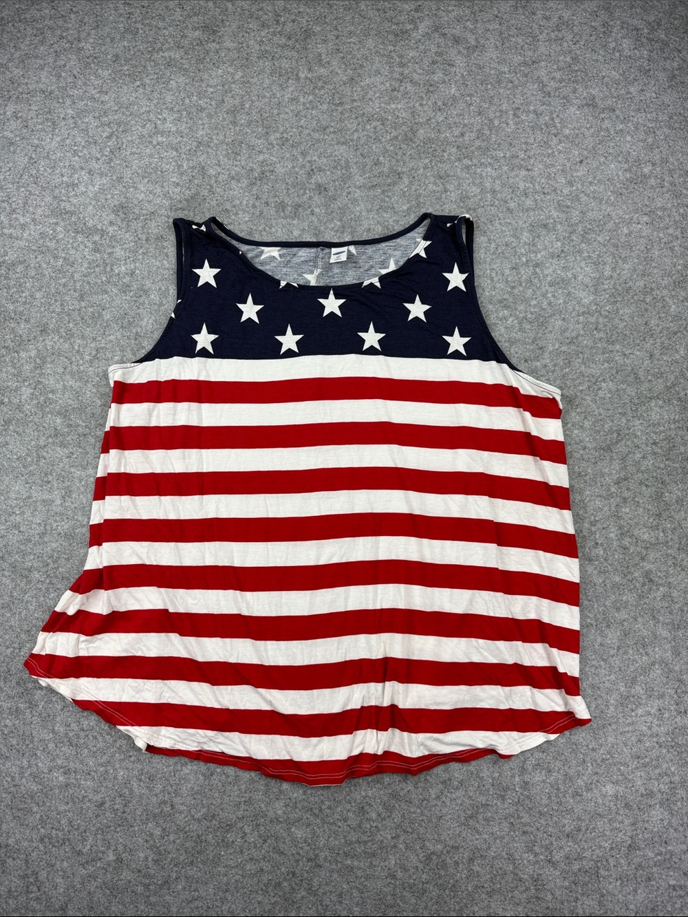Old Navy Americana Star & Stripe Tank Top - Red, White, Navy